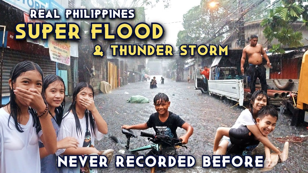 SUPER HEAVY RAIN And THUNDER STORM | GOT SOAKED On REAL FLOOD SCENARIOS IN BRGY. HOLY SPIRIT, QC.
